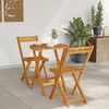 vidaXL Garden Dining Set 3 pcs Oil Natural Solid Acacia Wood