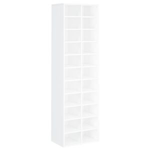 vidaXL Shoe Cabinet White 54x34x183 cm Engineered Wood