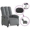 vidaXL Electric Massage Recliner Chair Dark Grey Fabric