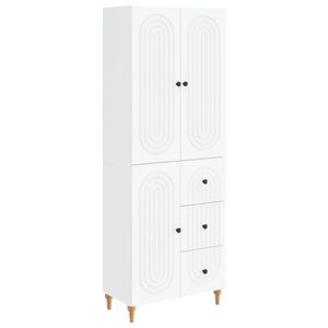 vidaXL Cabinet Set 2 pcs White 66 x 34.5 x 90 cm Engineered Wood