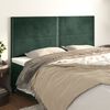 vidaXL Headboard Dark Green 160x5x118/128 cm Velvet