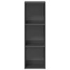 vidaXL Book Cabinet/TV Cabinet High Gloss Grey 36x30x114 cm Engineered Wood