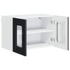vidaXL Kitchen Cabinet with Storage Kalmar 2 pcs Black 60 x 31 x 40 cm