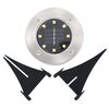 vidaXL Solar Ground Lights 8 pcs LED Lights Warm White