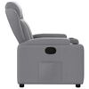 vidaXL Recliner Chair Light Grey Fabric