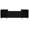 vidaXL TV Cabinet Black 160x35x55 cm Engineered Wood