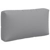 vidaXL Pallet Cushions 3 pcs Grey Fabric