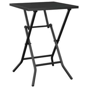 vidaXL Folding Garden Table Anthracite 50x50x72 cm Steel Mesh