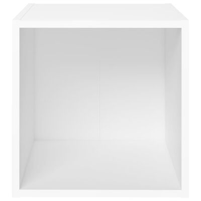 vidaXL TV Cabinets 2 pcs White 37x35x37 cm Engineered Wood