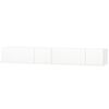 vidaXL Tv Cabinet | Set of 2 | High gloss white | Engineered wood, PVC edges
