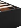 vidaXL Ottoman Storage Bed Frame without Mattress Black Double Faux Leather