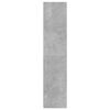vidaXL Book Cabinet/Room Divider Concrete Grey 40x30x135 cm