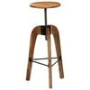 vidaXL Bar Chairs 2 pcs Solid Acacia Wood