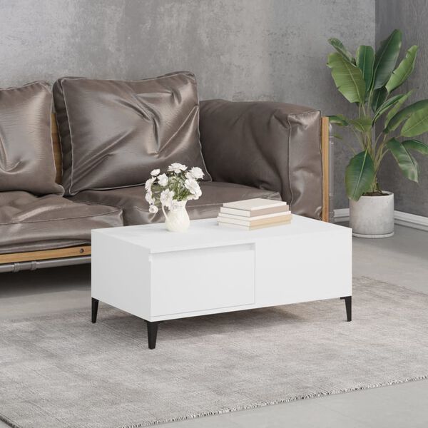 vidaXL Coffee Table White 90x50x36.5 cm Engineered Wood