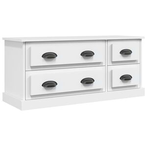 vidaXL TV Cabinet White 100x35.5x45 cm Engineered Wood