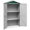vidaXL Garden Shed Green 116x45x175 cm Galvanised Steel