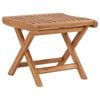 vidaXL Folding Footrest 46,5x49x41,5 cm Solid Teak Wood