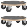 vidaXL Transport Trolleys 2 pcs Round &Oslash;38x11.5 cm