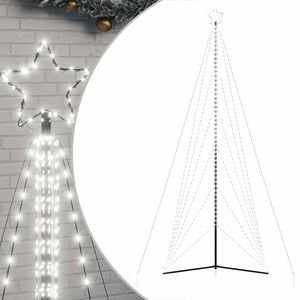 vidaXL LED Christmas Tree 861 LEDs Cold White 478 cm
