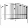 vidaXL Fence Gate Woerden Double Door with Spike Top 299.5x249.5 cm