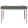vidaXL Bench Dark Grey 80x40x49 cm Fabric