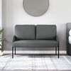 vidaXL Sofas with Cushion 110cm Dark Grey Plywood