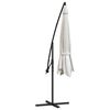 vidaXL Cantilever Garden Parasol 3.5 m Sand White