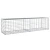 vidaXL Gabion Basket with Cover 200x50x50 cm Galvanised Iron