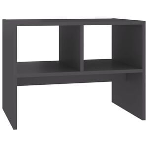 vidaXL Side Table Grey 60x40x45 cm Engineered Wood
