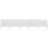 vidaXL 5-panel Wind Screen Fabric 600x120 cm Sand White