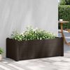vidaXL Garden Raised Bed PP Mocha 100x43x35 cm