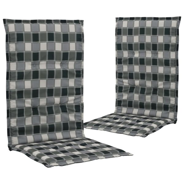 vidaXL Printed Garden Chair Cushions 2 pcs Multicolour 120x50x3 cm