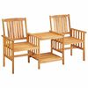 vidaXL Garden Chairs with Tea Table 159x61x92 cm Solid Acacia Wood