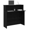 vidaXL Reception Desk Black 100x50x103.5 cm Engineered Wood