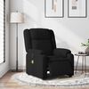 vidaXL Electric Massage Recliner Chair Black Fabric