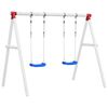 vidaXL Swing Seats with Ropes 2 pcs Blue 37x15 cm Polyethene
