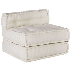 vidaXL Modular Sofa Unit Cream 70x70x54 Fabric