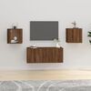 vidaXL Wall Mounted TV Cabinets 2 pcs Brown Oak 40x34.5x40 cm