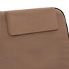 vidaXL Folding Beach Mats 2 pcs Steel and Fabric Brown