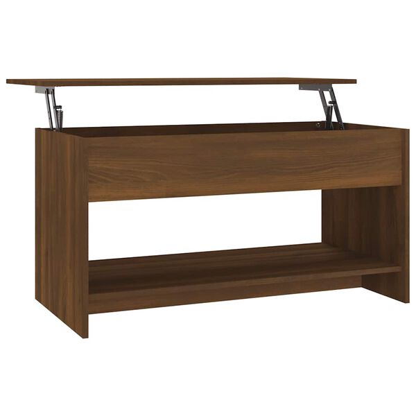 vidaXL Coffee Table Brown Oak 102x50x52.5 cm Engineered Wood