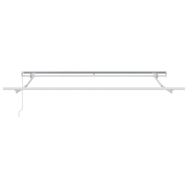 vidaXL Awning Manual White 3.5 x 2.5 m Metal
