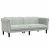 vidaXL 2 Piece Sofa Set Black Velvet