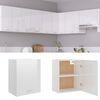 vidaXL Hanging Cabinet Lyon High Gloss White 50x31x60 cm Engineered Wood