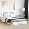 vidaXL Bed Frame without Mattress White 150x200 cm King Size