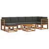 vidaXL Outdoor Sofa Set 8 pcs Natural and Anthracite