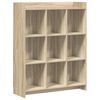 vidaXL Bookcase Sonoma Oak 87.5 x 30 x 111 cm Engineered Wood