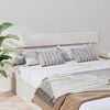 vidaXL Bed Headboard White 154x3x81 cm Solid Wood Pine