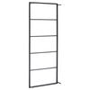 vidaXL Towel Rack Black 45x10x115 cm Steel