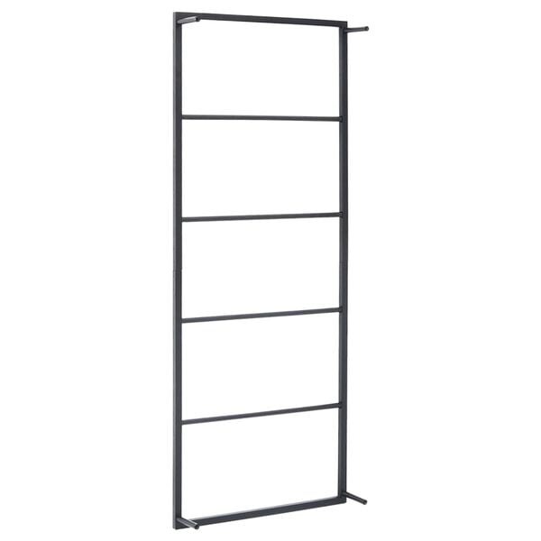 vidaXL Towel Rack Black 45x10x115 cm Steel