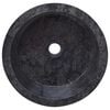 vidaXL Sink Black &Oslash;40x15 cm Marble